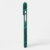 Cooles Funky Dark Aquamarin Blue Green 3D Art Must iPhone Hülle (Linke Seite)