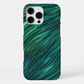 Cooles Funky Dark Aquamarin Blue Green 3D Art Must iPhone Hülle (Rückseite)