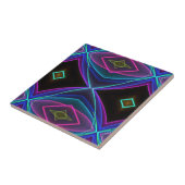 Cooles Funky Leuchtstoff farbiges Neonmuster Fliese (Seite)