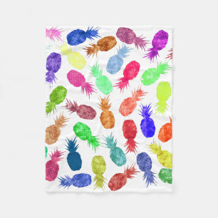 Cooles Funky lustiges Watercolor-Ananas-Muster Fleecedecke