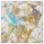 Cooles Funky Modern Retro Polygon Mosaikmuster Stoff (Muster)