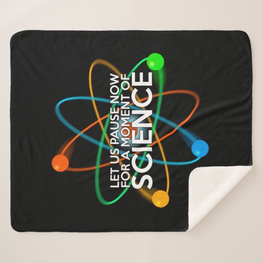 Cooles Funny Science Zitat Modernes Sherpadecke (Vorderseite (Horizontal))