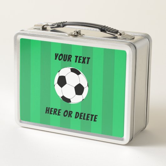 Cooles Fußballfeld Metall Brotdose (Vorderseite)