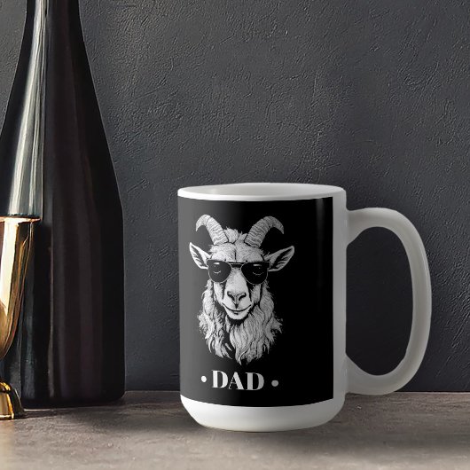 Cooles G.O.A.T. Portrait für Vater B&W ID1062 Kaffeetasse
