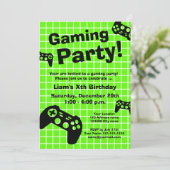 Cooles Gaming Vorlage für Geburtstagsfeier (Stehend Vorderseite)
