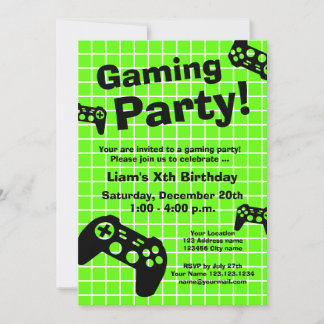 Cooles Gaming Vorlage für Geburtstagsfeier