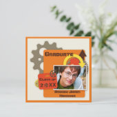 Cooles Gang-Abschluss-Foto Einladung (Stehend Vorderseite)