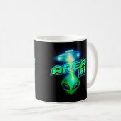 Cooles Gebiet 51 Alien Raumfahrt Kaffeetasse (VorderseiteRechts)