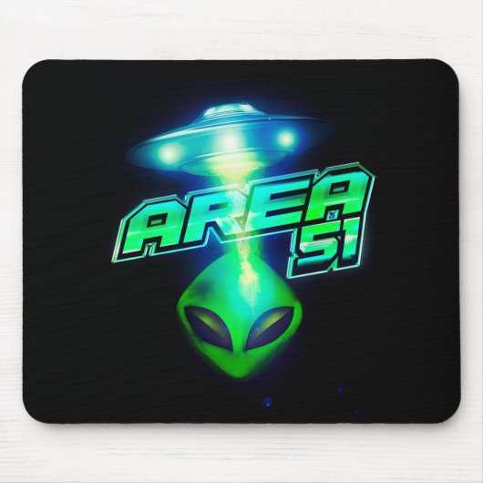 Cooles Gebiet 51 Alien Raumfahrt Mousepad (Vorne)