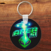 Cooles Gebiet 51 Alien Raumfahrt Schlüsselanhänger (Vorderseite)