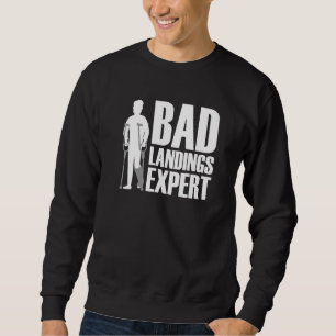 Cooles gebrochenes Bein für Männer Frauen gebroche Sweatshirt