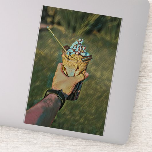 Cooles Gefriereis Aufkleber (Detail)