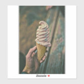 Cooles Gefriereis Aufkleber (Blatt)