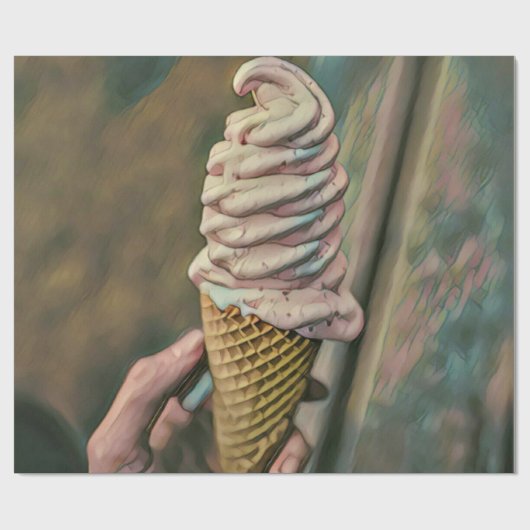 Cooles Gefriereis Geschenkpapier (Flach)