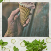 Cooles Gefriereis Geschirrtuch (Gefaltet)