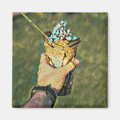 Cooles Gefriereis Magnet (Vorne)