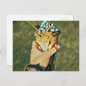 Cooles Gefriereis Postkarte (Vorne/Hinten)