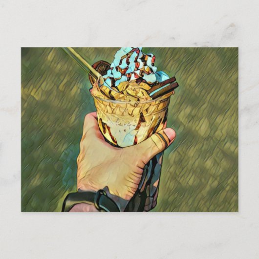 Cooles Gefriereis Postkarte (Vorderseite)