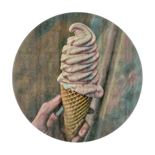 Cooles Gefriereis Schneidebrett (Vorderseite)