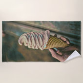 Cooles Gefriereis Strandtuch (Vorderseite)