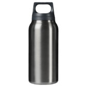 Cooles Gelb Isolierte Flasche (Rückseite)