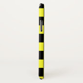 Cooles Gelb- und Schwarz-Schachmuster Case-Mate iPhone Hülle (Hinten/Rechts)