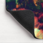 Cooles gemaltes dunkles abstraktes Rauch-Muster Mousepad (Ecke)