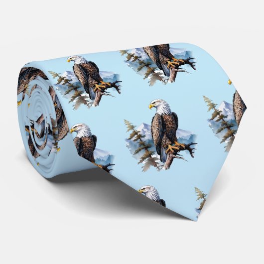 Cooles gemustertes Adler-Muster Krawatte (Gerollt)