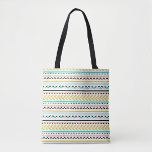 Cooles geometrisches Aztec-Inspiriertes Muster Tasche
