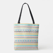 Cooles geometrisches Aztec-Inspiriertes Muster Tasche (Rückseite)