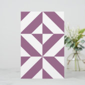 Cooles geometrisches Deko Cube Muster Briefpapier (Stehend Vorderseite)