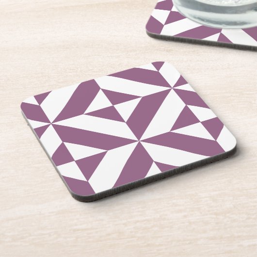 Cooles geometrisches Deko Cube Muster Getränkeuntersetzer (Linke Seite)