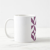 Cooles geometrisches Deko Cube Muster Kaffeetasse (Links)