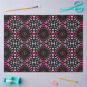 Cooles geometrisches Muster in Schwarz und Magenta Seidenpapier (Basteln)