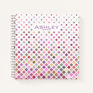 Cooles geometrisches Muster Personalisiert Notizblock