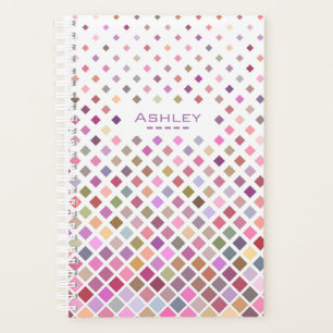 Cooles geometrisches Muster Personalisiert Planer