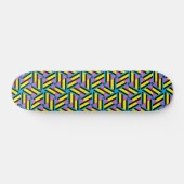 Cooles geometrisches Muster von Funky Muti Skateboard (Horizontal)