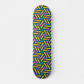 Cooles geometrisches Muster von Funky Muti Skateboard (Vorne)