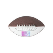 Cooles geometrisches Rosa und Lila | Paarinitiativ Football (Vorderseite)