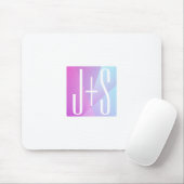 Cooles geometrisches Rosa und Lila | Paarinitiativ Mousepad (Mit Mouse)
