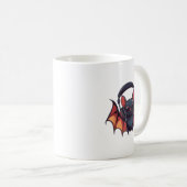 Cooles Gepäck mit Kopfhörer fliegt mit Coolen Marm Kaffeetasse (VorderseiteRechts)