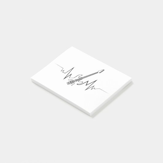 Cooles Geschenk für Gitarristen Post-it Klebezettel (angewinkelt)