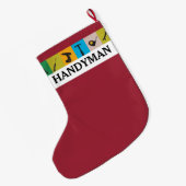 Cooles Geschenk für ihn! Großer Weihnachtsstrumpf (Rückseite (Hängend))