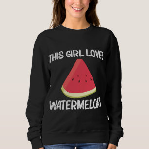 Cooles Geschenk für Mädchen Rote Melone Sweatshirt