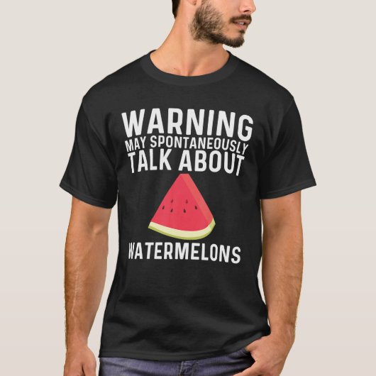 Cooles Geschenk für Männer Rote Melone T-Shirt (Vorderseite)