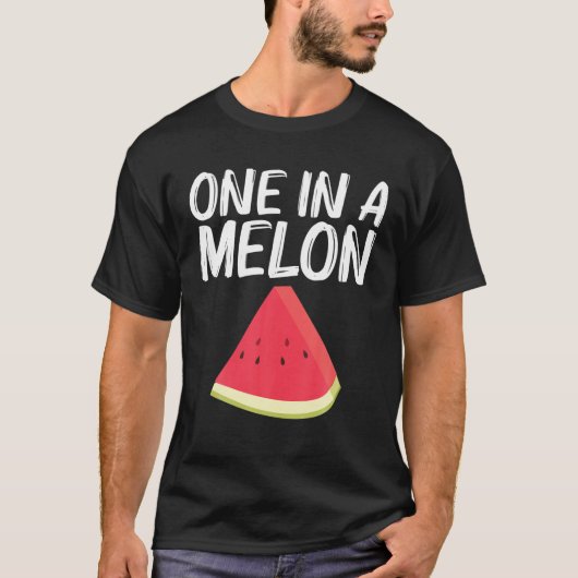 Cooles Geschenk für Männer Rote Melone T-Shirt (Vorderseite)