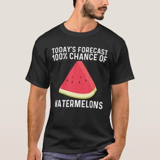 Cooles Geschenk für Männer Rote Melone T-Shirt (Vorderseite)