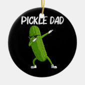 Cooles Geschenk für Vater Vater Big Dill Cucumber Keramik Ornament (Vorne)
