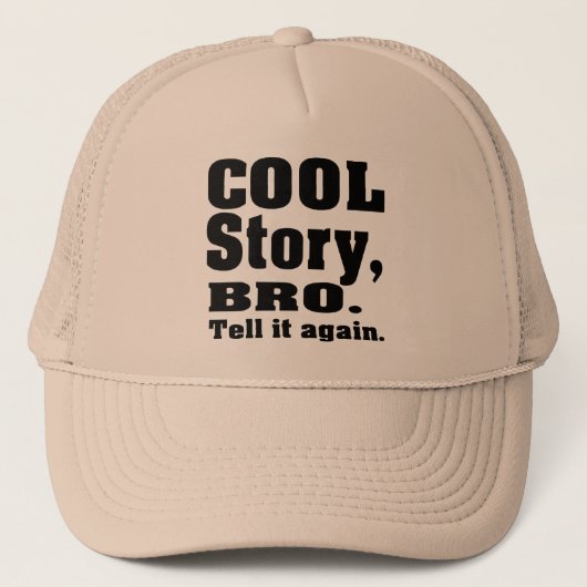 cooles Geschichte bro Truckerkappe (Vorderseite)