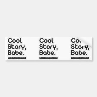 Cooles Geschichten-Baby, gehen jetzt machen mich Autoaufkleber